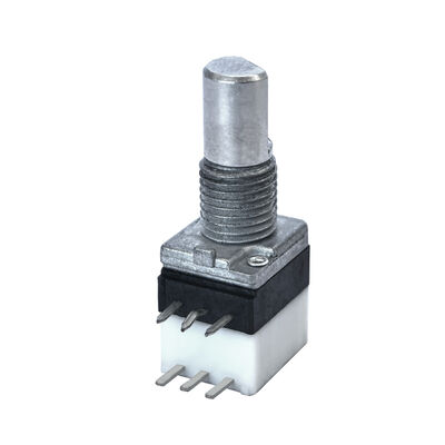 RV9120NZ Customized Shaft Diameter Rotary Potentiometer Sensor Single Or Dual Gang Through Hole / DIP Mount